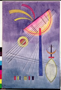 Semicírculo inclinado, 1928 (wc, caneta e tinta)